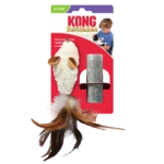 Іграшка для котів KONG Cat Refillables Feather Mouse з пір'ям і котячою м'ятою