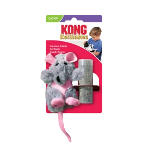 Іграшка для котів KONG Cat Refillables Rat щур з котячою м'ятою