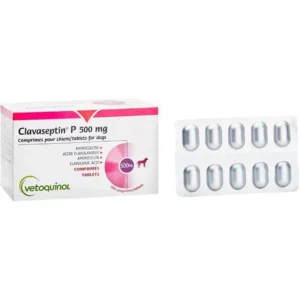 Клавасептин (Clavaseptin) 500 мг антибіотик для тварин, 10 таб