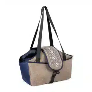 Сумка-переноска Pet Fashion Linen для собак бежева (38х32х22 см)