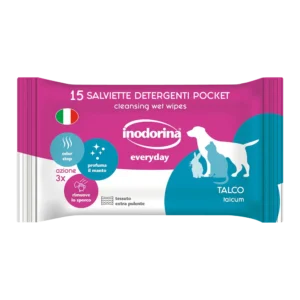 Серветки Inodorina Refresh Pocket Talco для собак та котів, 15 шт