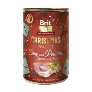 Вологий корм Brit Mono Protein Christmas з коропом і картоплею для собак, 400 г