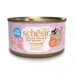 Вологий корм Schesir Baby у бульйоні з лососем і куркою для кошенят, 70 г
