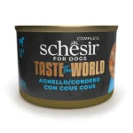 (❗️Термін 11.2026) Вологий корм для дорослих собак Schesir Taste the World з ягням та кускусом в бульйоні, 150г