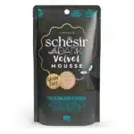 Вологий корм Schesir After Dark мус з куркою і перепелиним яйцем для котів, 80 г