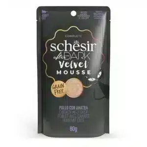 Влажный корм для взрослых кошек Schesir After Dark Chicken With Duck курица с уткой мусс, 80г