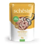 Влажный корм для взрослых кошек Schesir с тунцом и куриным филе в желе, 85г