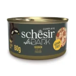 Вологий корм Schesir After Dark з куркою в бульйоні для котів, 80 г