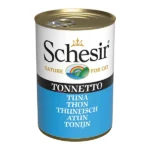Влажный корм для взрослых кошек Schesir с тунцом в желе, 140г