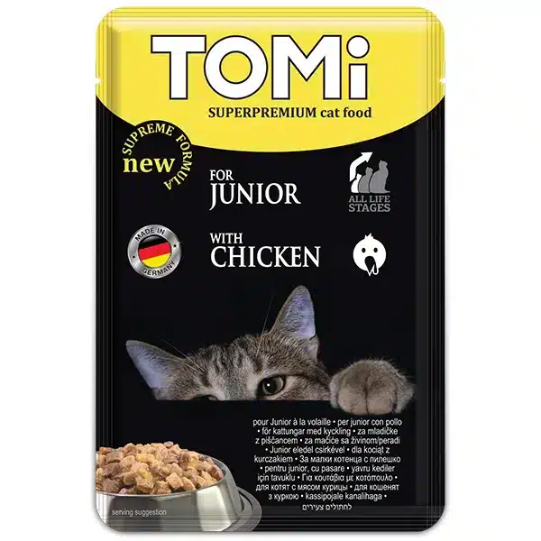 Вологий корм TOMi з куркою для кошенят, 100 г