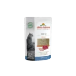 Влажный корм для кошек Almo Nature HFC Cat Jelly с тунцем и камбалой, 55 г