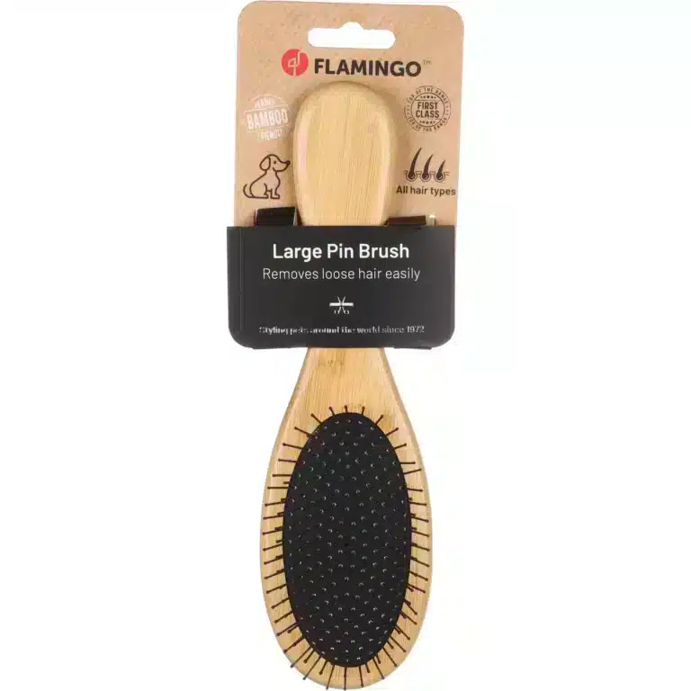 Щітка Flamingo Bamboo для собак
