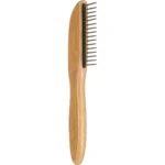 Грабли для вычесывания подшерстка Flamingo BAMBOO для собак, 16 зубцов, 21,5х5,5см