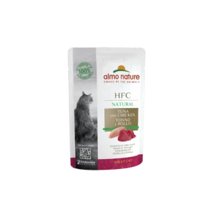 Вологий корм Almo Nature HFC Cat Natural з тунцем і куркою для котів, 55 г
