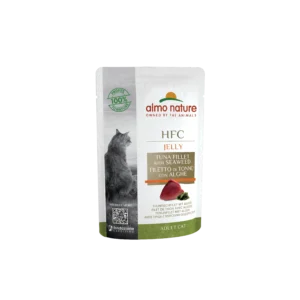 Вологий корм Almo Nature HFC Cat Jelly з тунцем і водоростями для котів, 55 г