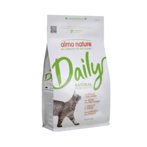 Сухий корм Almo Nature Daily Cat з куркою і індичкою для котів, 1,2 кг