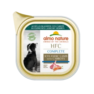 Вологий корм для собак Almo Nature HFC Dog Complete з ягням і морквою, 85 г