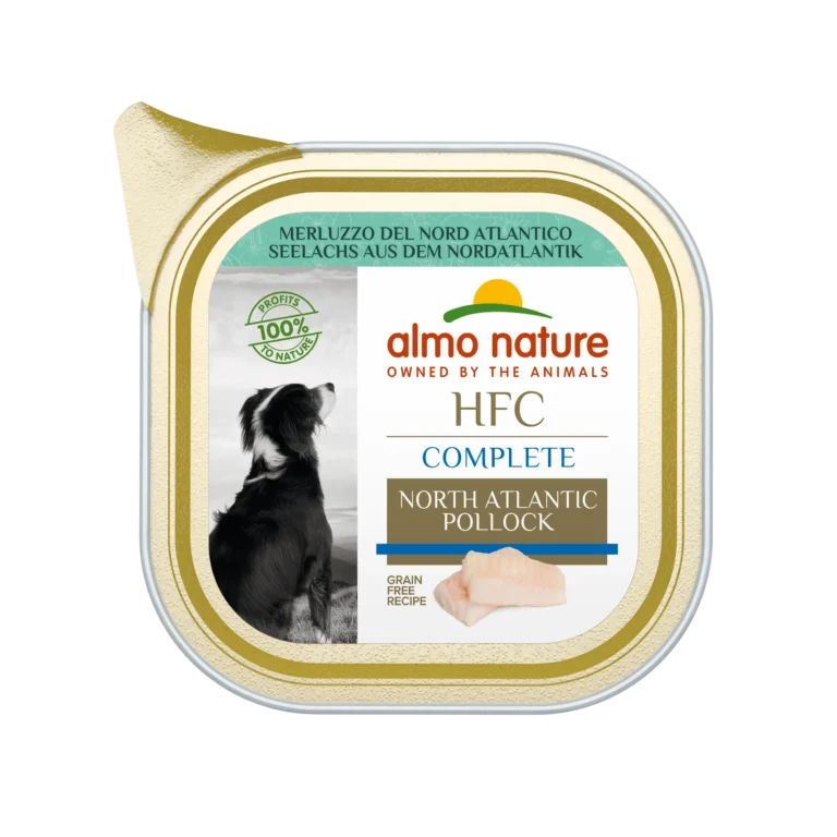 Вологий корм Almo Nature HFC Dog Complete з минтаєм для собак, 85 г