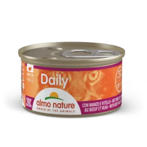 Вологий корм для котів Almo Nature Daily Cat з яловичиною і телятиною, 85 г