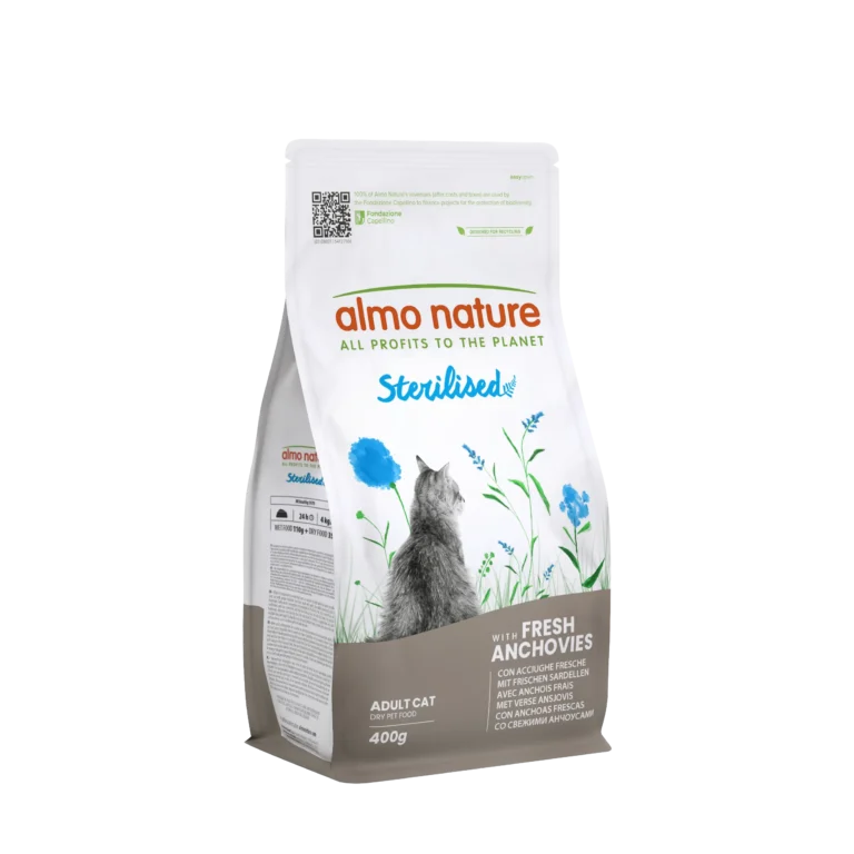 Сухий корм Almo Nature Holistic з анчоусом для стерил. котів