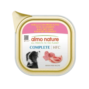 Вологий корм для собак Almo Nature HFC Dog Complete з телятиною і шинкою, 150 г