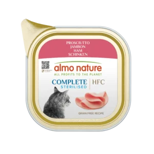 Вологий корм Almo Nature HFC Cat Complete Sterilised з шинкою для котів, 85 г