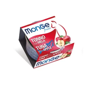 Вологий корм для дорослих котів Monge Fruits з тунцем і яблуком, 80 г