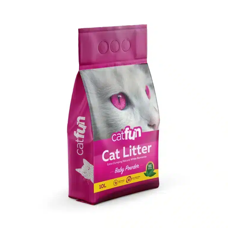 Наповнювач бентонітовий Catfun для котячих туалетів з ароматом дитячої присипки