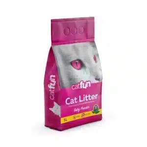 Наповнювач бентонітовий Catfun для котячих туалетів з ароматом дитячої присипки