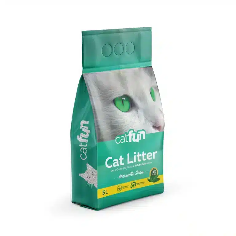 Наповнювач бентонітовий Catfun для котячих туалетів з ароматом марсельського мила