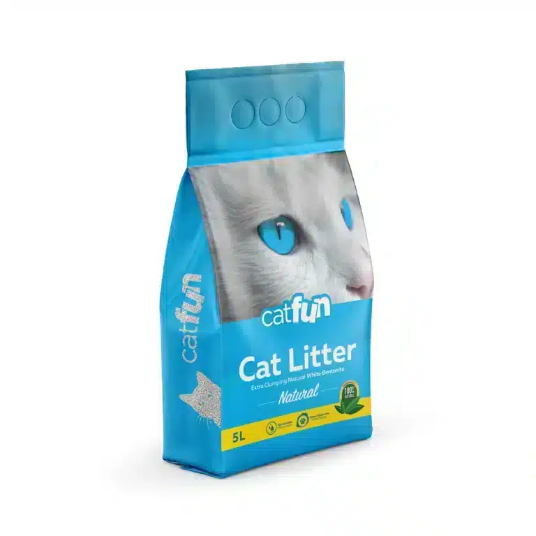 Наповнювач бентонітовий Catfun для котячих туалетів натуральний