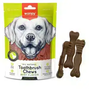 Ласощі Wanpy Toothbrush Chews Beef з яловичиною для собак, 100 г