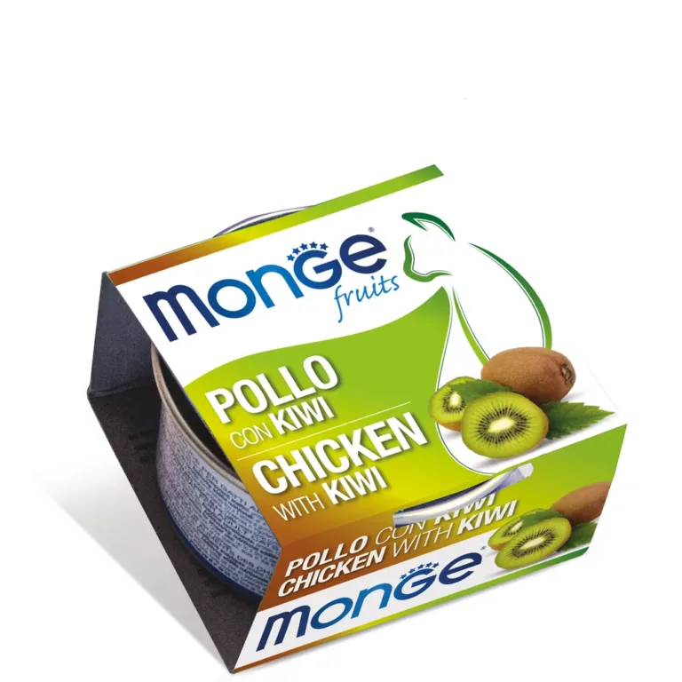 Вологий корм Monge Fruits з куркою і ківі для котів, 80 г