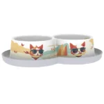 Миска подвійна Moderna Double Trendy Dinner Indy & Louise для котів, 2х350 мл