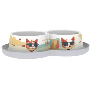 Миска подвійна Moderna Double Trendy Dinner Indy & Louise для котів, 2х350 мл