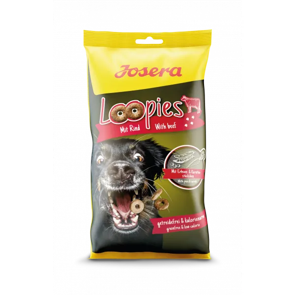 Ласощі Josera Loopies з яловичиною для собак, 150 г