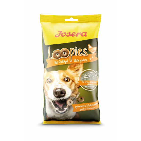 Ласощі Josera Loopies з птицею для собак, 150 г