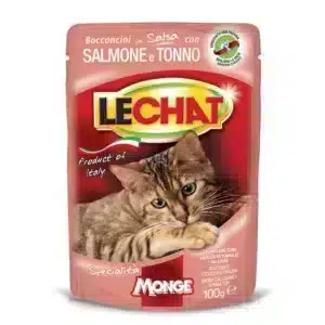 Вологий корм для дорослих котів Monge LeChat Cat Wet Adult з тунцем і лососем