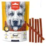 Лакомство для собак Wanpy Soft Lamb Jerky Slices вяленые слайсы говядина, 100г
