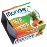 Влажный корм для взрослых кошек Monge Fruits с курицей и фруктами (80 г)