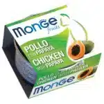 Влажный корм для взрослых кошек Monge Fruits курица с папаей (80 г)
