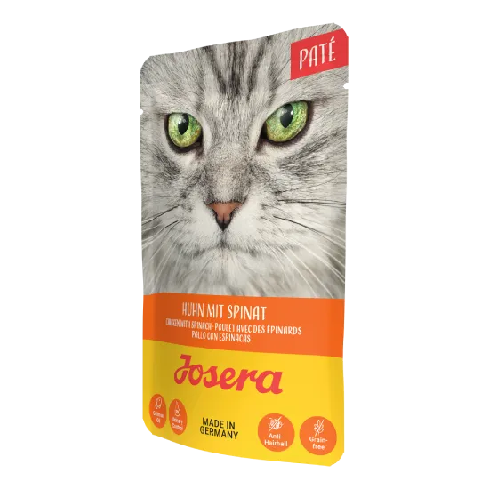 Вологий корм Josera паштет з куркою і шпинатом для котів, 85 г