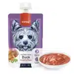 Вологий корм для собак Wanpy Duck Carrot & Pea крем-пюре качка з морквою, 90 г