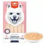 Рідкі ласощі для собак Wanpy Creamy Lickable Treat Salmon&Chicken лосось курка, 5*14гр