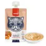 Влажный корм для кошек Wanpy Salmon Chicken & Carrot крем-пюре лосось и курица с морковью, 90г