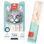 Рідкі ласощі для котів Wanpy Creamy Lickable Treats Tuna & Codfish тунець з тріскою, 5*14гр