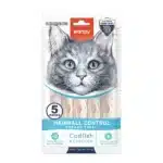 Ласощі Wanpy Hairball Control кремові для виведення шерсті у котів, 14 г