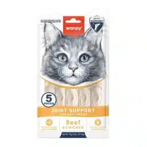 Ласощі Wanpy Lickable крем для суглобів для котів, 5х14 г