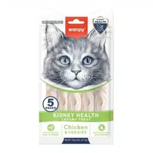 Рідкі ласощі Wanpy Functional Creamy Lickable Kidney Health для нирок котів, 5х14 г