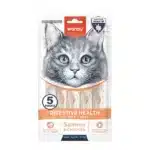 Жидкое лакомство для кошек с чувствительным пищеварением Wanpy Functional Creamy Lickable Treat Digestive Health 5*14г